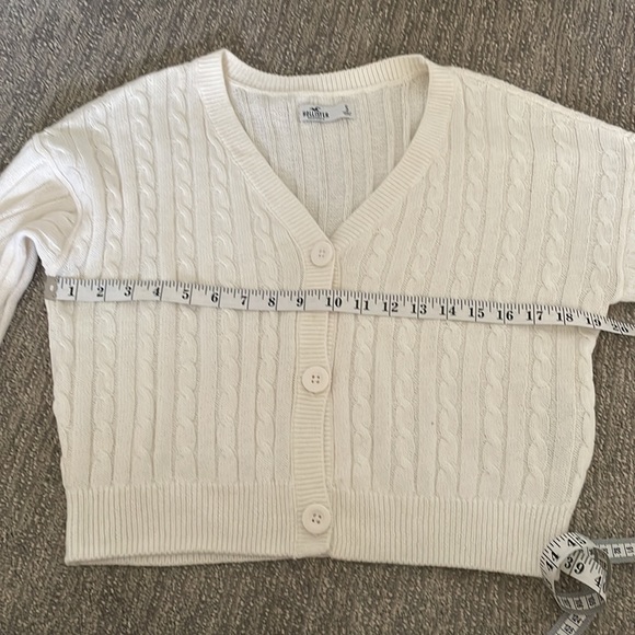 Hollister Cardigan size S white cotton - Picture 2 of 7